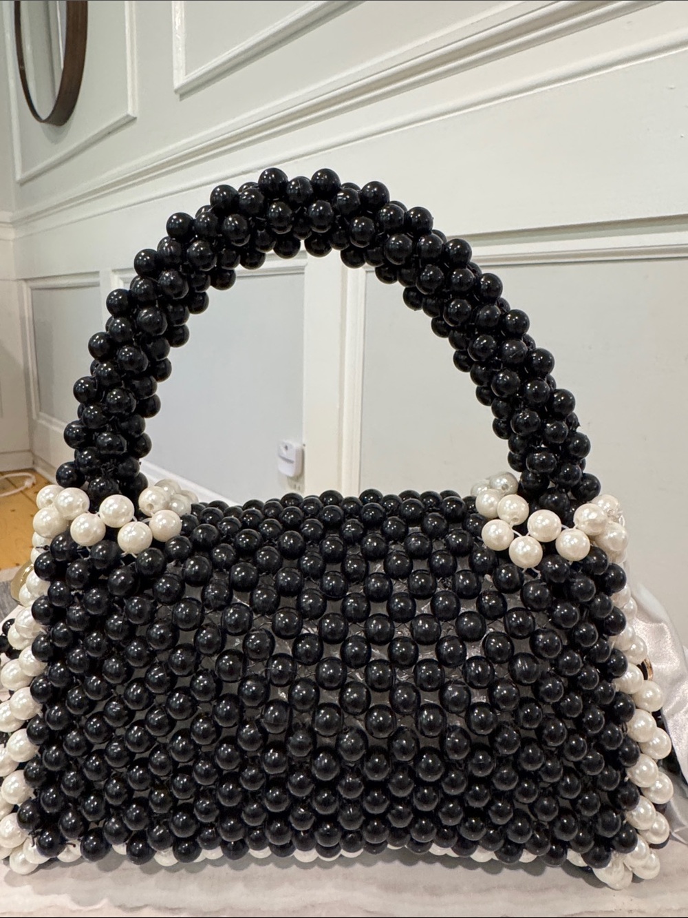 Kate Spade Bag Black White Beaded Target Limited Edition Sold Out Mini Crossbody - Picture 7 of 17